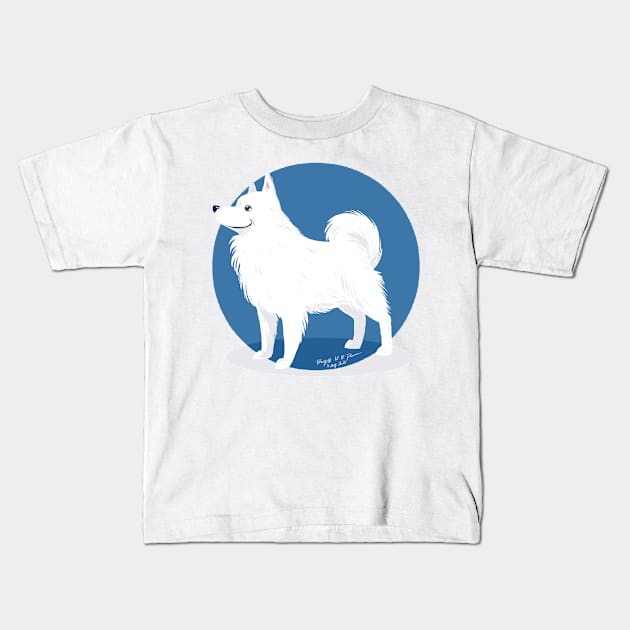 American eskimo dog Kids T-Shirt by iambirgitte